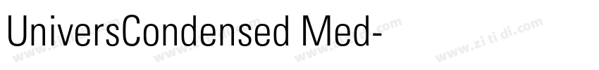 UniversCondensed Med字体转换 UniversCondensed Med字体转换